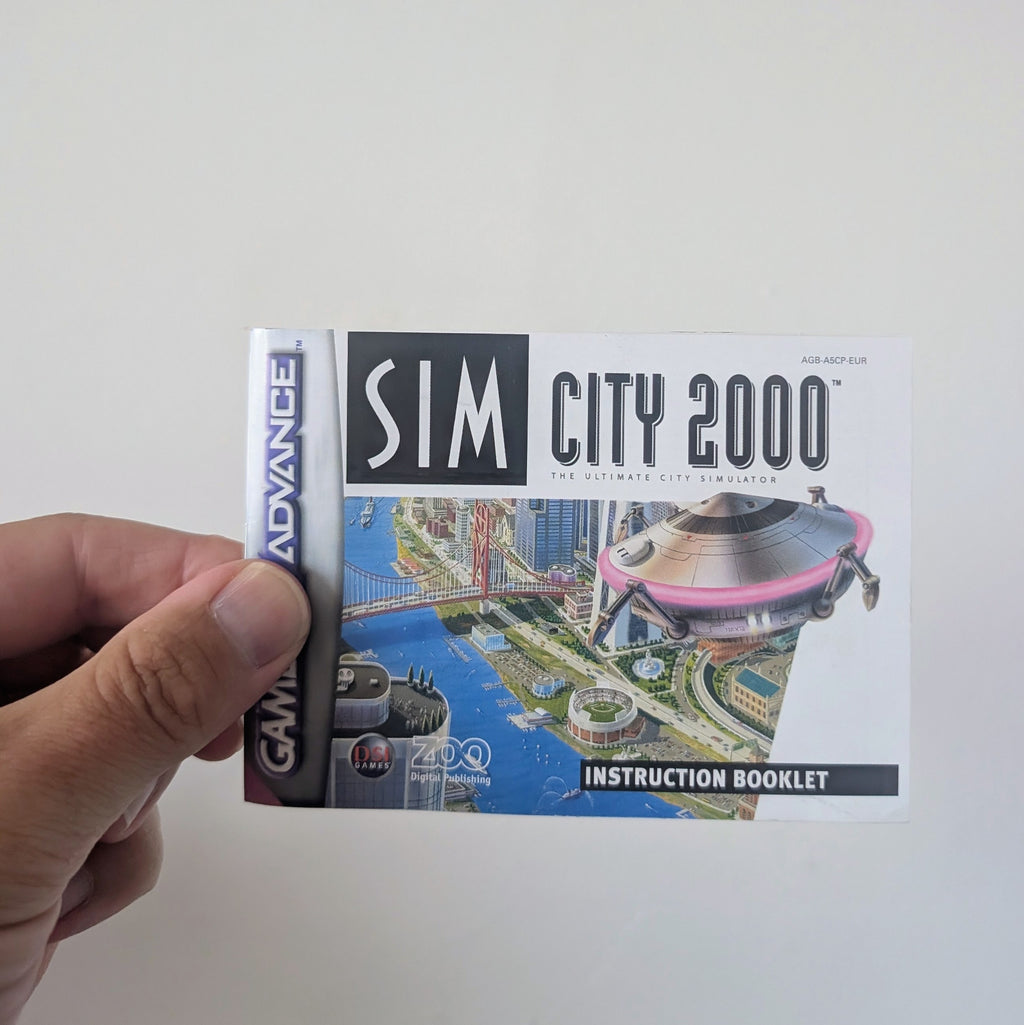 Sim City 2000 Gameboy Advance Boxed With Manual