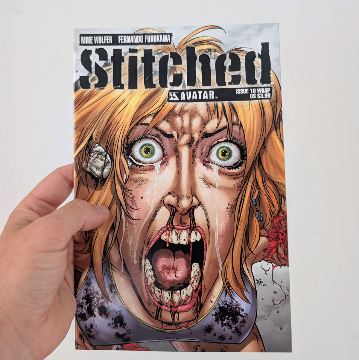 Stitched #10 Wraparound Cover by Garth Ennis
