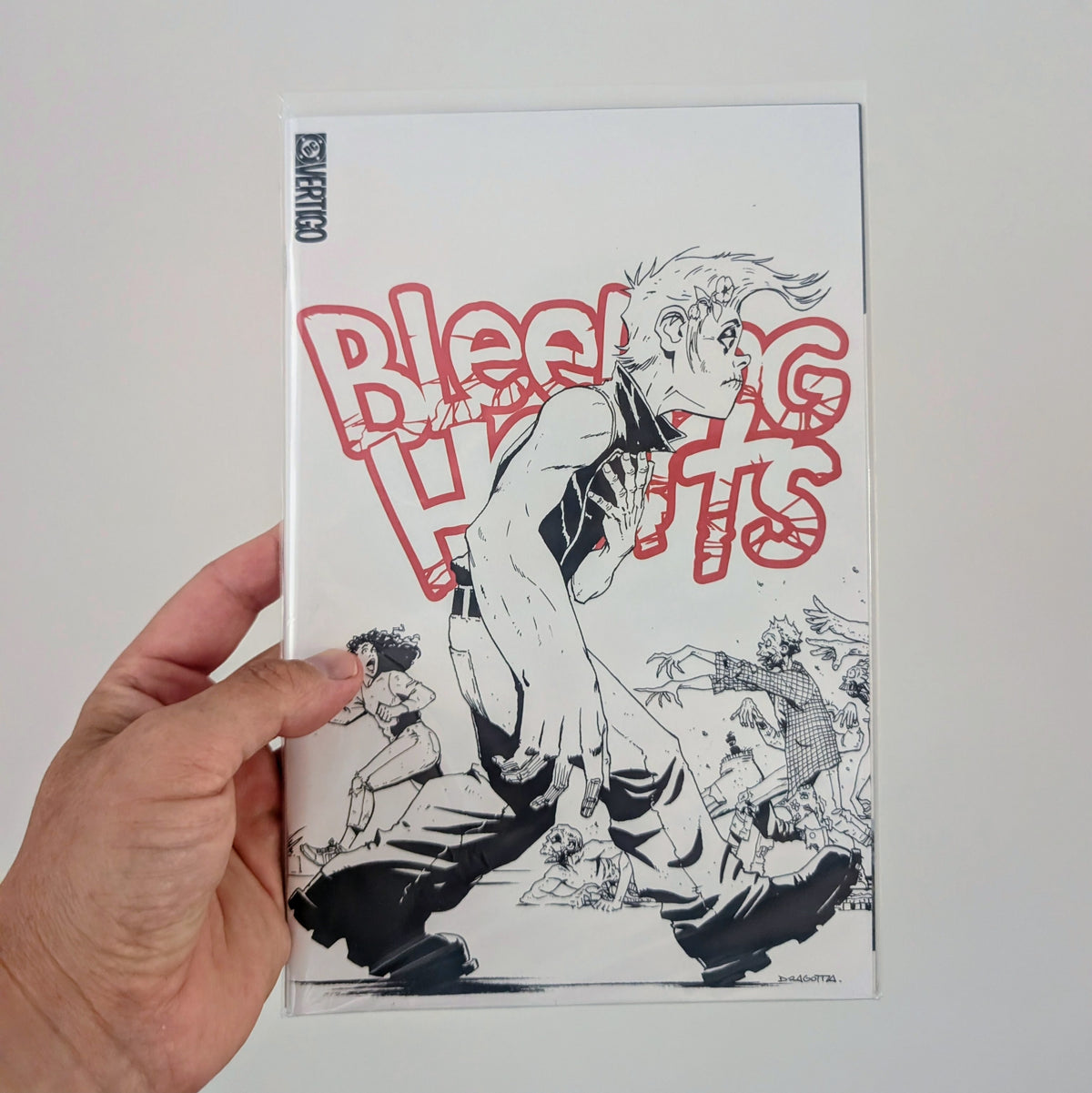 Bleeding Hearts #1 2nd Printing B&W Variant