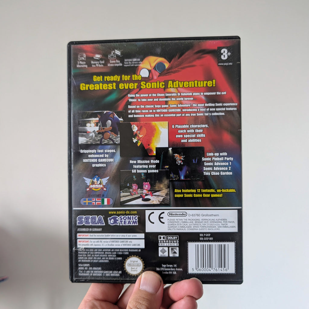 Sonic Adventure DX: Director's Cut Nintendo Gamecube Game