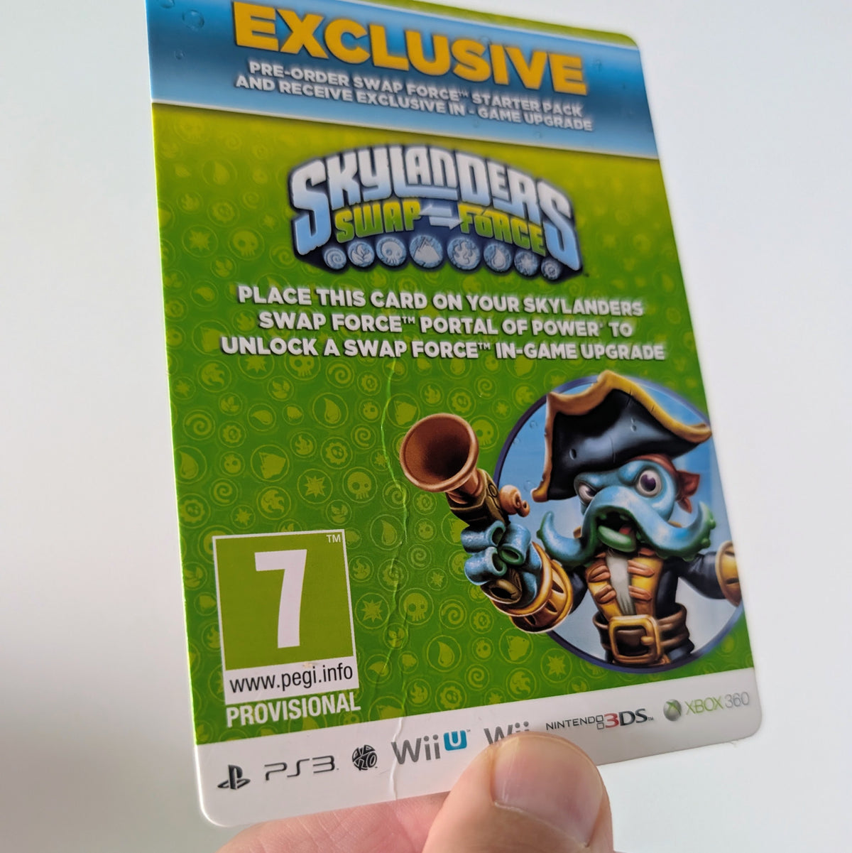 Skylanders Swap-Force Pre-Order Exclusive UFO Hat Card
