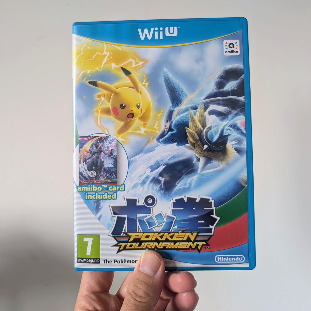 Pokken Tournament with SEALED Shadow Mewtwo Card Wii U Game