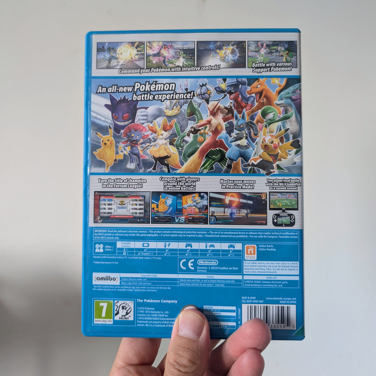 Pokken Tournament with SEALED Shadow Mewtwo Card Wii U Game