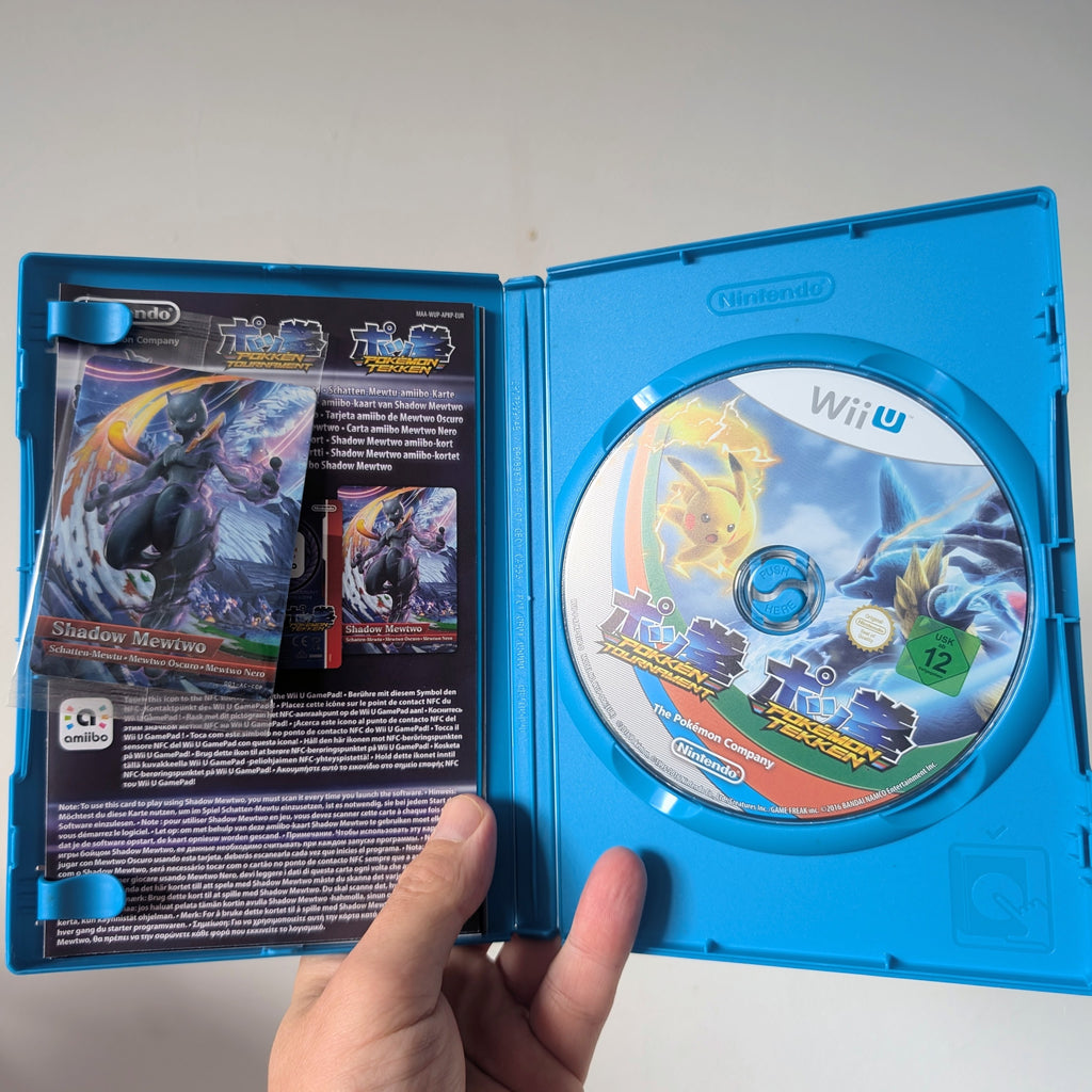 Pokken Tournament with SEALED Shadow Mewtwo Card Wii U Game