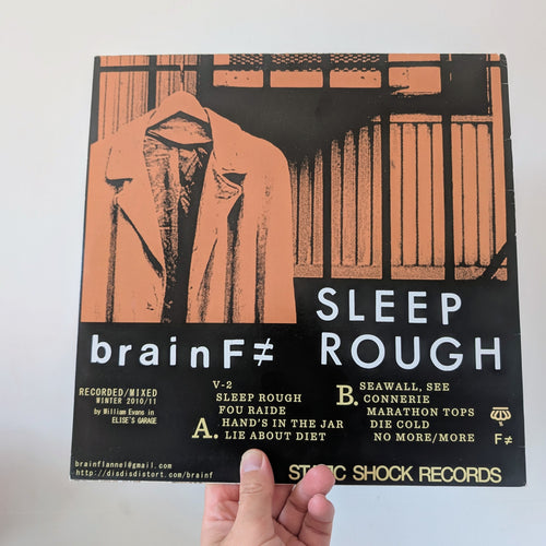 Brain F≠ - Sleep Rough Ltd. Edition Clear Vinyl (Brain Flannel)
