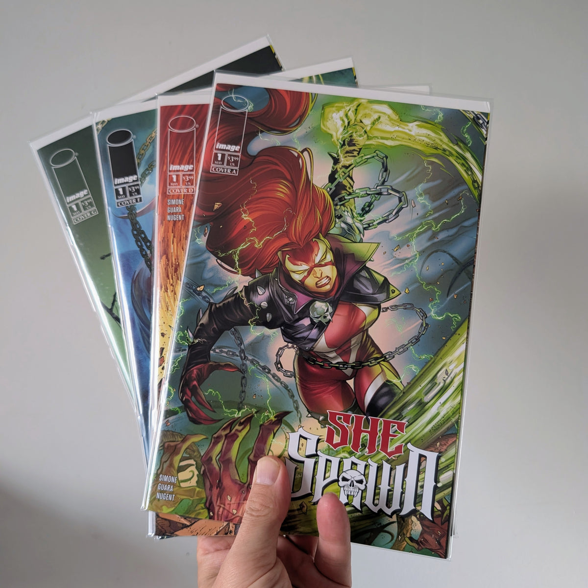 She Spawn Issue #1 Covers A, D, F & G Bundle