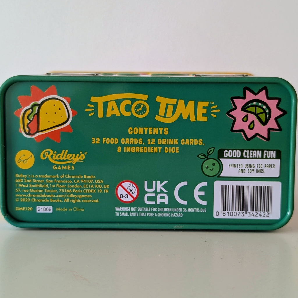 Taco Time: A Spec-Taco-Lar Game For All Dice/Board Game New in Tin