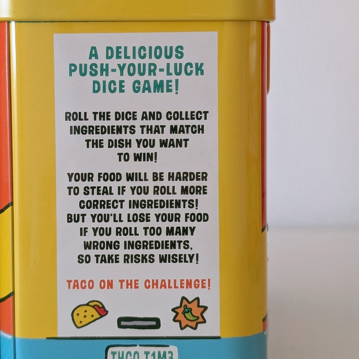 Taco Time: A Spec-Taco-Lar Game For All Dice/Board Game New in Tin