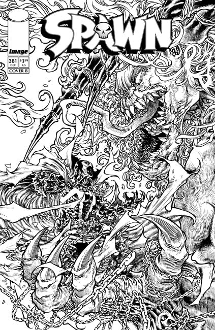 Spawn #381 Cover B Tolibao B&W (Pre-Order 25/11)